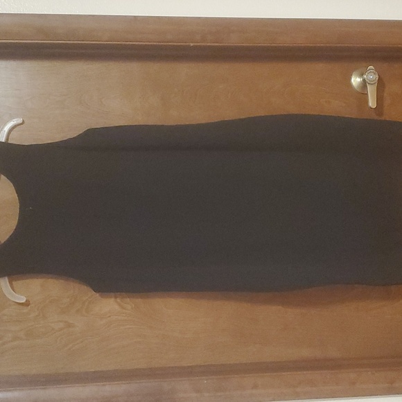 Vintage Donna Karan Black Silk Lined Sleeveless Dress S - Picture 2 of 5